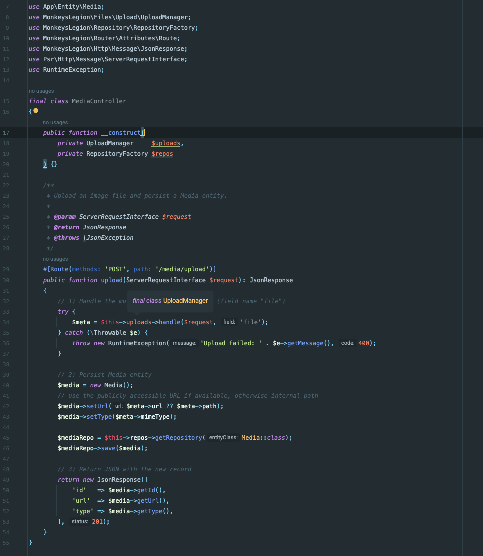 Managing files in MonkeysLegion with monkeyslegion-files